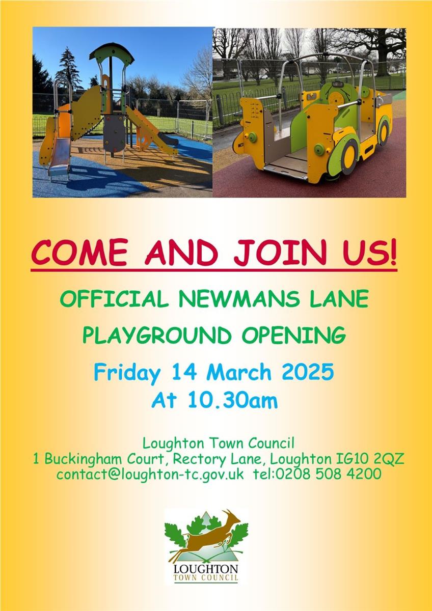 Poster - Newmans Lane Playground Opening