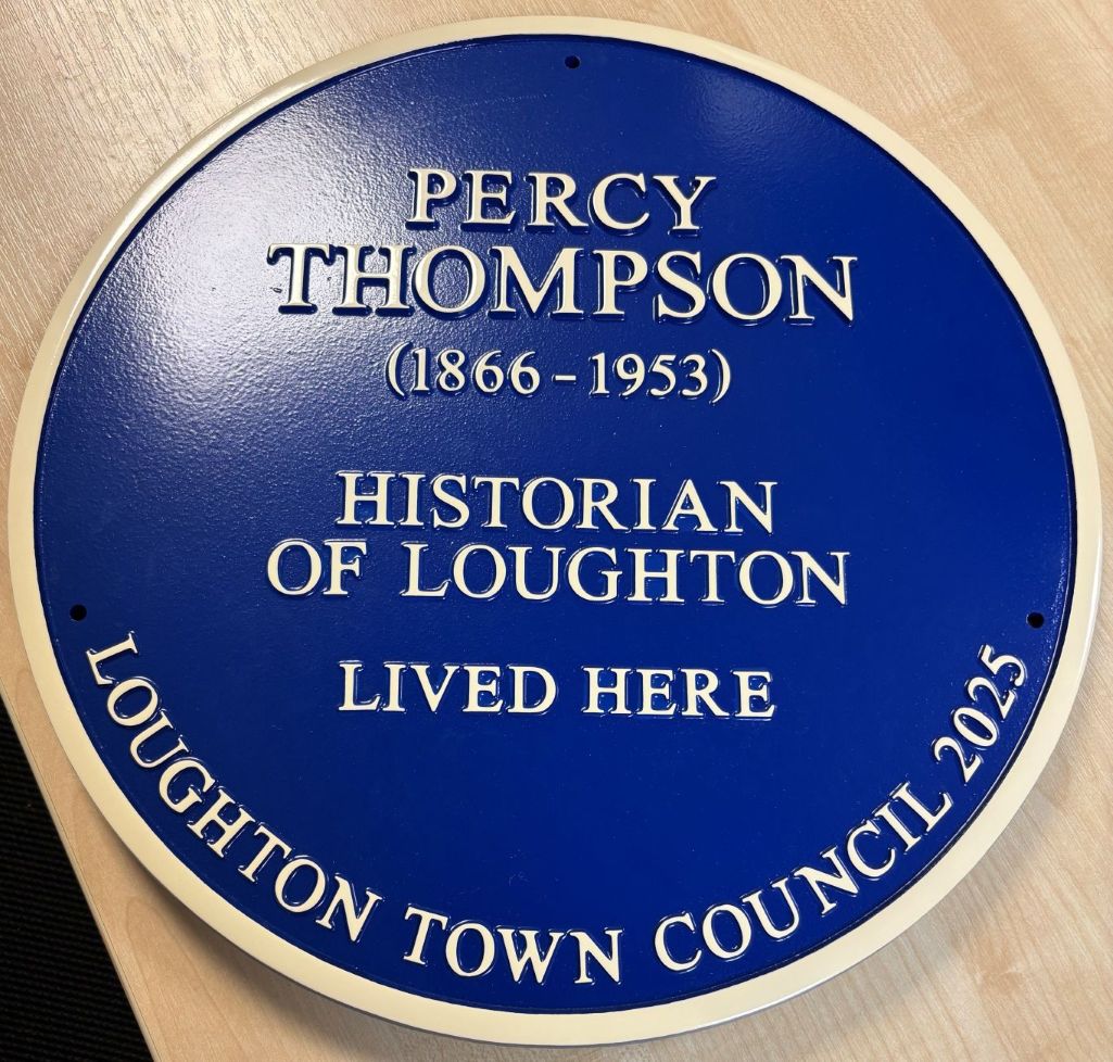 Blue Heritage Plaque - Percy Thompson