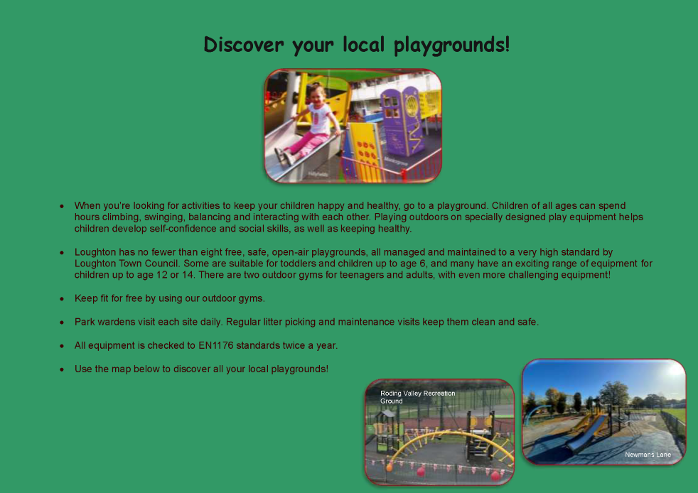 Playground Information Leaflet