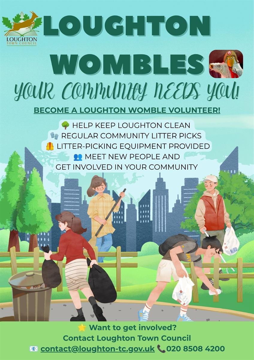Loughton Womble Volunteer Poster