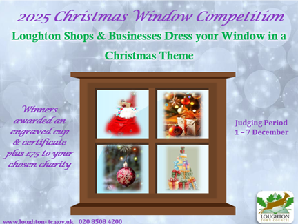 2025 Christmas Window Competition Poster